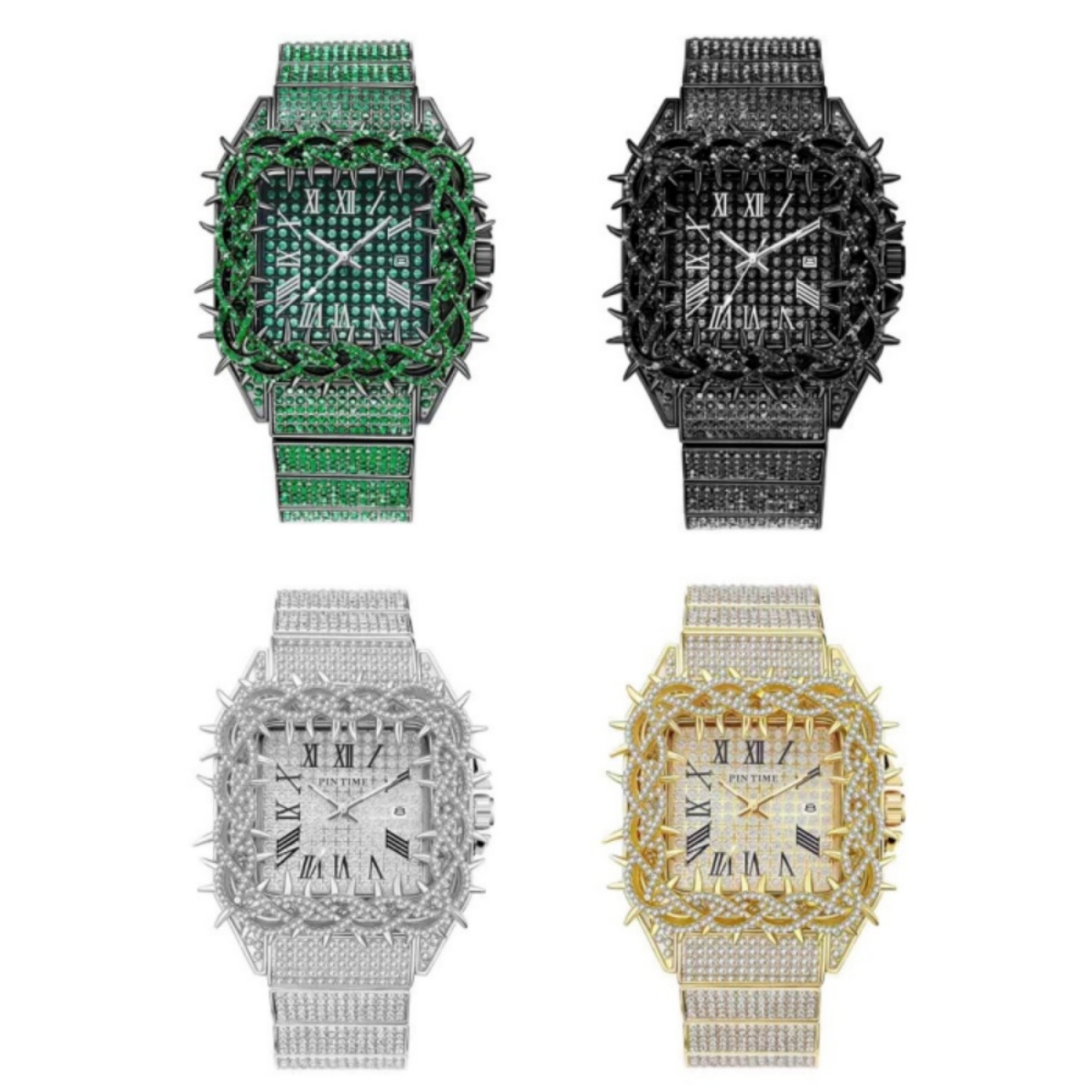 Luxury Watch Iceberg - Relógio Masculino Quadrado Iced Out com