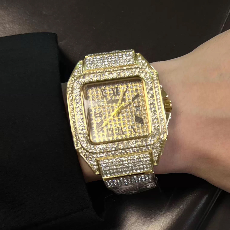 Relógio de pulso quadrado Gold - Luxury Watch Maker avaliação e preço